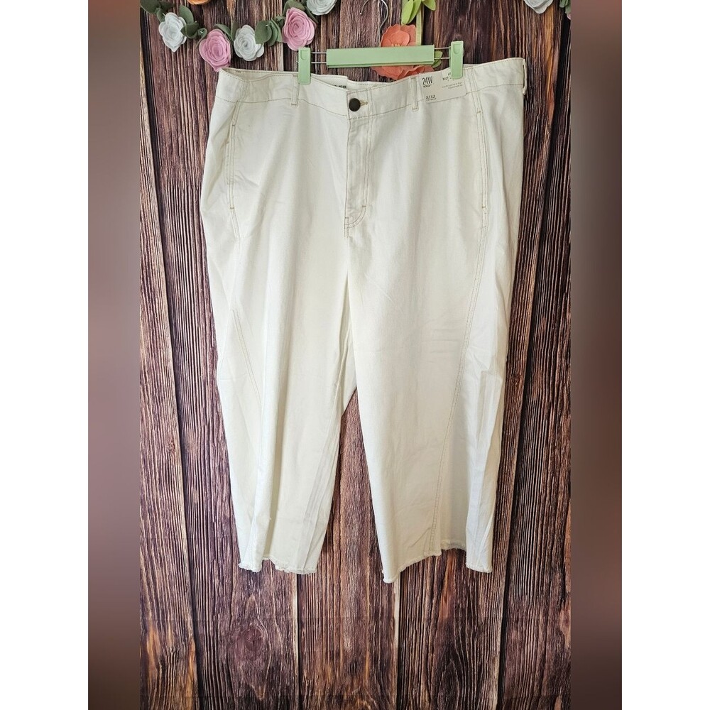 New a.n.a Wide Leg Cropped Pants Plus Size 24W